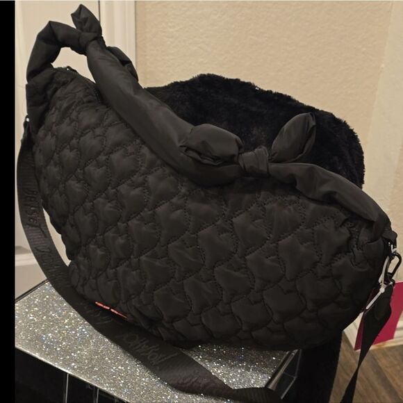 Betsey Johnson Heart Nylon Quilted Bag - Picture 7 of 8